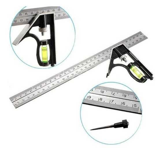 

Penggaris Siku L Waterpass Kombinasi Square Ruler Sudut Presisi Air Geser Serbaguna Alat Ukur Tukang