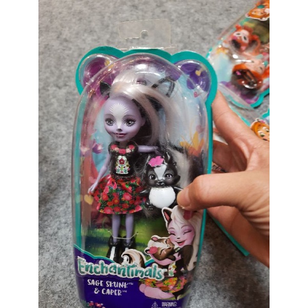 enchantimals doll  skunk