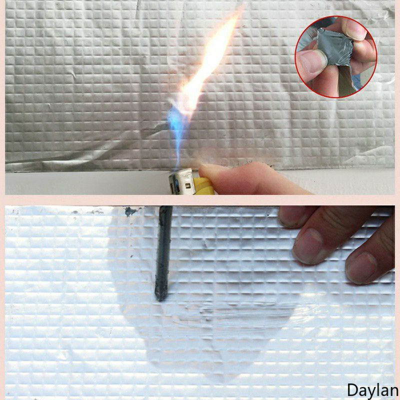 Lakban Anti Bocor Aluminum Foil Perekat Super Tape Waterproof Lebar 5cm  x Panjang 1m dan 5m