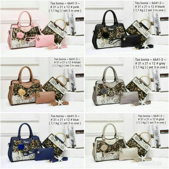 

Bonia Leopard Set 3 in one Series # 6641- 3