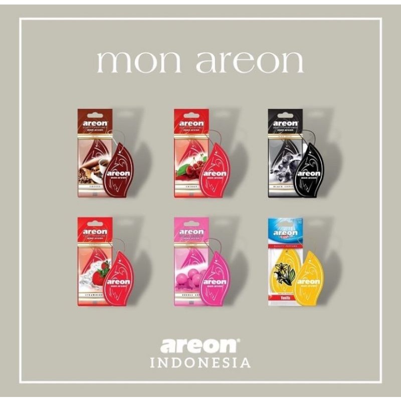 Parfum pewangi pengharum mobil Areon model gantung Daun Made in Bulgaria