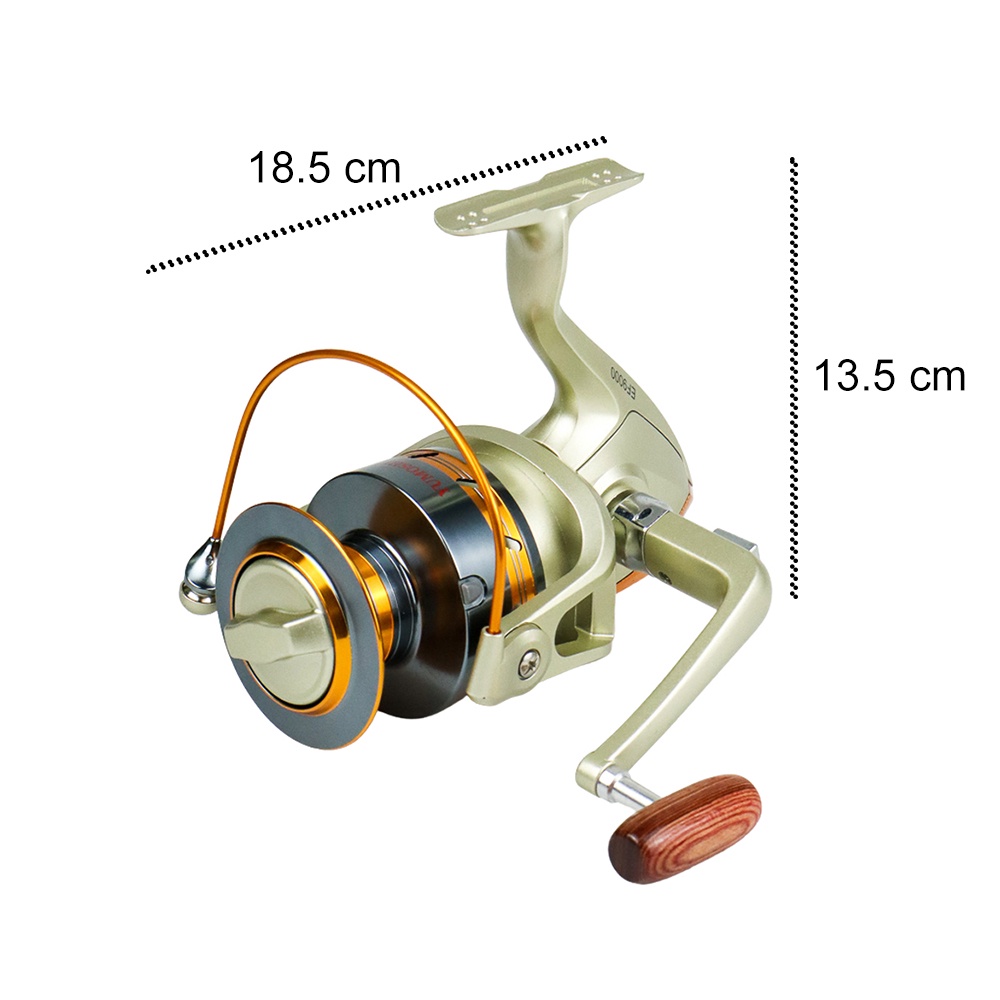 YUMOSHI REELSKING EF9000 Reel Pancing Spinning 12 Ball Bearing - Silver