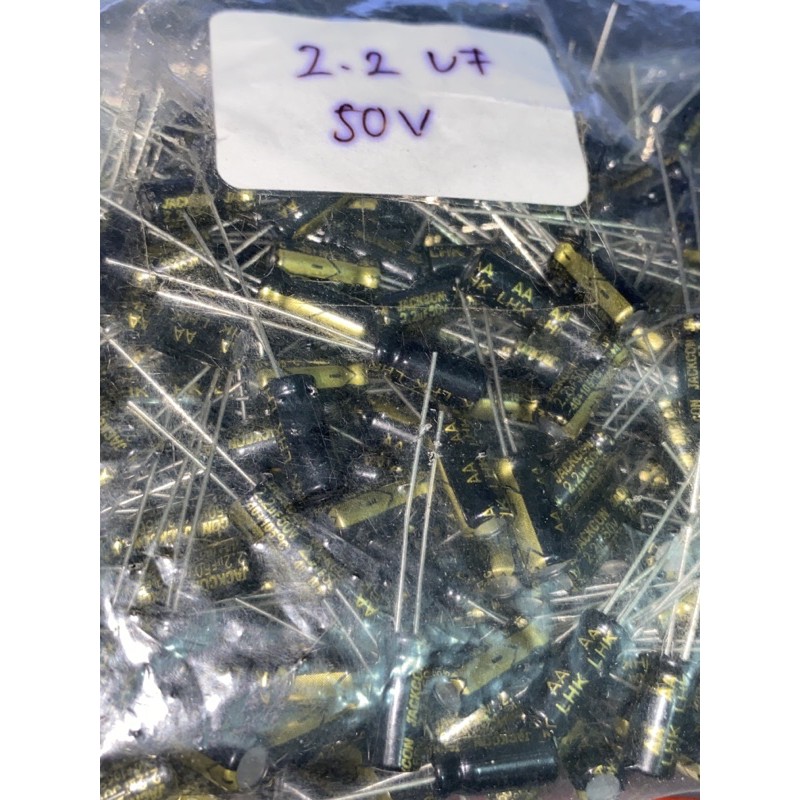 10pcs elko 2.2uf 50volt original JACKON taiwan