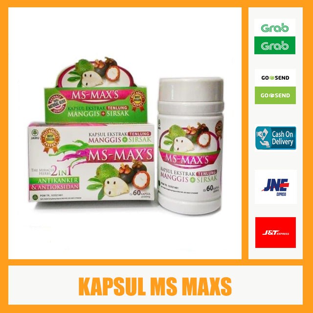 Kapsul MS MAXS - Kapsul Daun Sirsak Dan Kulit Manggis - Kapsul Daun Sirsak - Kapsul Kulit Manggis