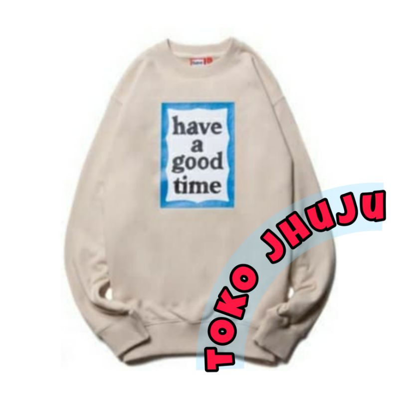 Basic Sweater Treasure Yoon Jaehyuk style Have a Good Time print DTF