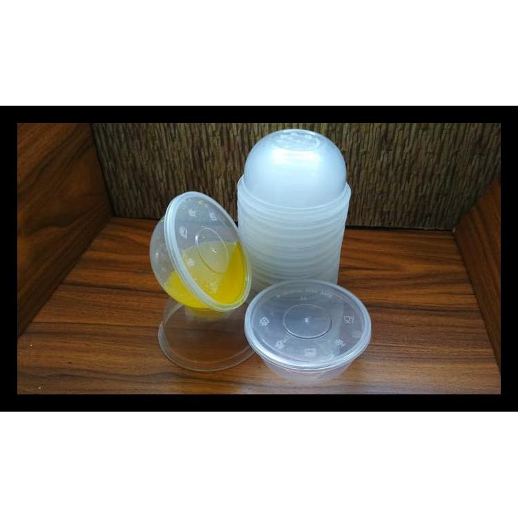 Mangkok Plastik 200 Ml Tempat Kotak Makan Nasi Cup Puding Thinwall Bermutu
