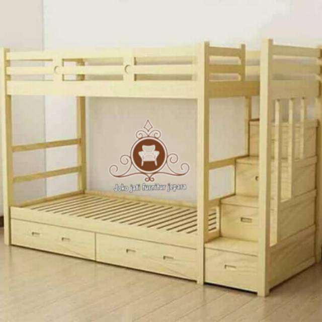 Dipan anak tingkat kayu jati (dipan Sorong)