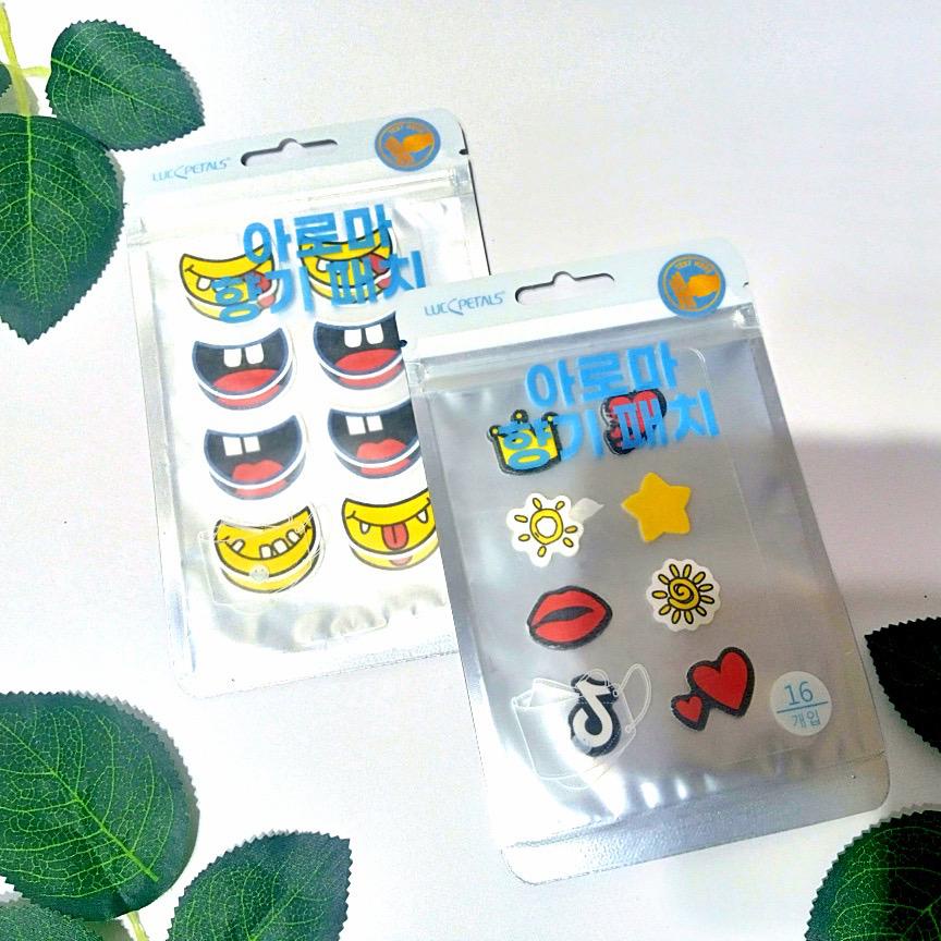 Stiker Masker Aroma Mint isi 16pcs/Pack Pengharum Masker/Sticker Tempel IMPORT Aroma terapi Pewangi Masker
