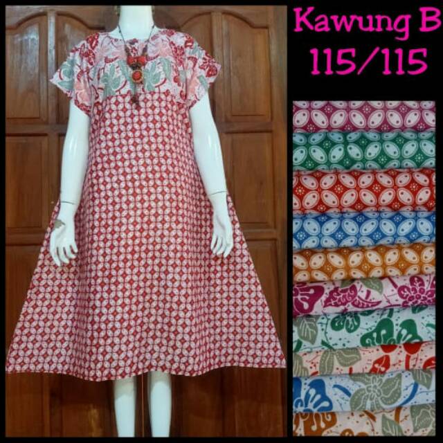 Daster batik kawung Mafaza (harga grosir 100/3pcs)