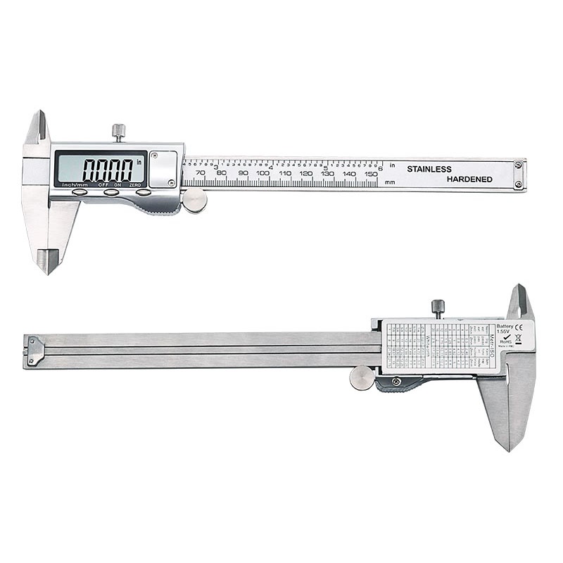 Jangka Sorong Digital Vernier Caliper Micrometer 15CM - Silver