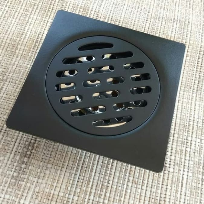 Floordrain / Saringan Air Kamar Mandi Warna Hitam