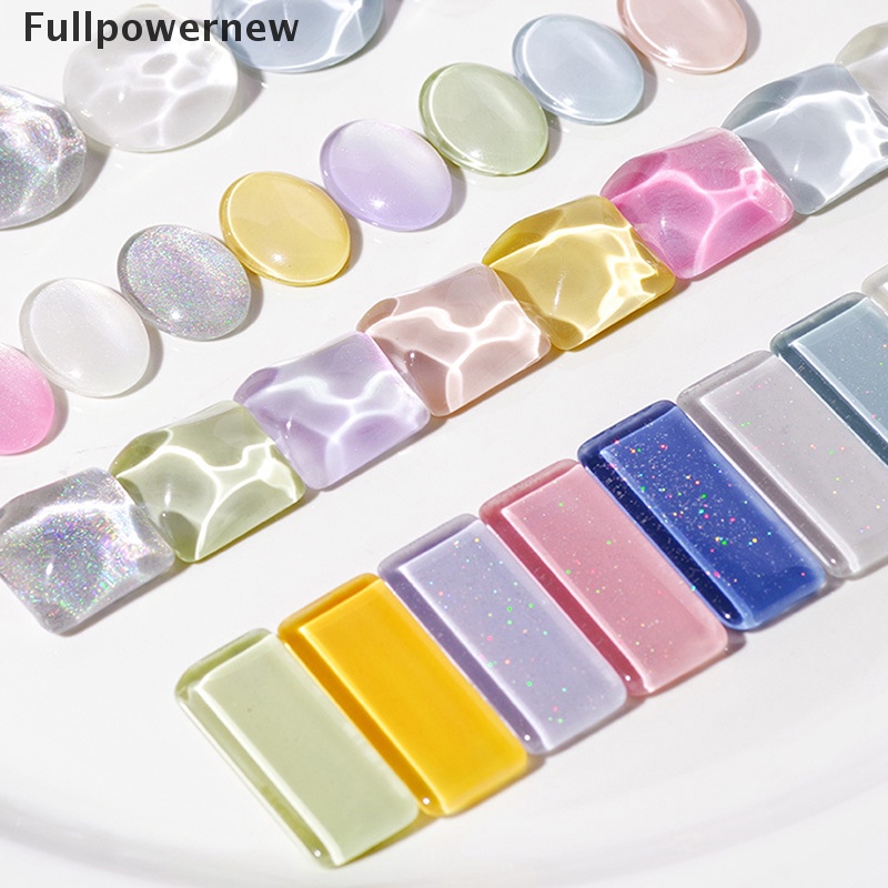 [FULL] 40Pcs Transparent Glass Nail Art Display Showing Polish Color Board Tips Tools