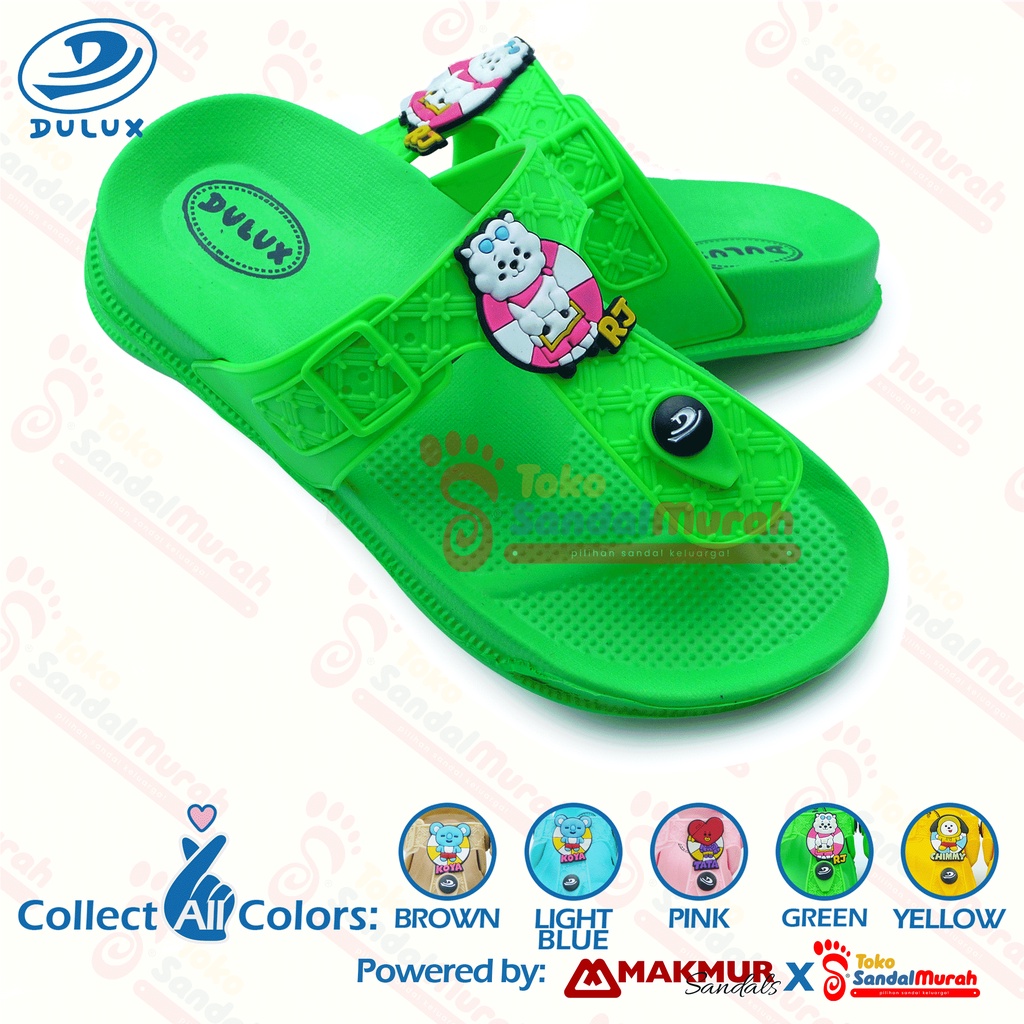 Toko Sandal Murah - Sandal Jepit Anak BT21 Model Terbaru / Sandal Jepit Anak Perempuan Motif Lucu / Sandal Berkualitas Nyaman Anti Air / Sandal Abak Perempuan Warna Warni Ukuran 24 - 29 [TK Sendal Murah LDS 02 A M 399]