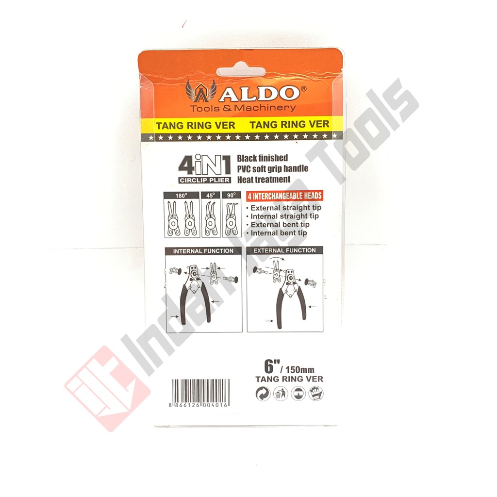 ALDO Tang Snap Ring 4 in 1 - Tang Circlip Plier Set