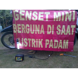 New Genset Listrik  Mini portable 125  Watt  Tenaga Sepeda 