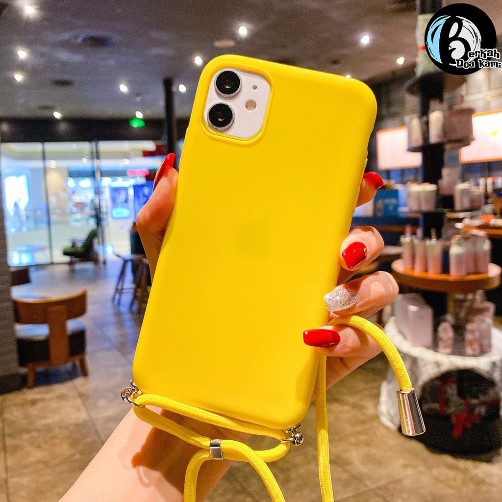 Softcase Slingcase Tali Lanyard Candy Oppo A3s A33w Neo 9 A37 9 A57 A39 A71 A83 F1S A59 BDK1450-KUNING