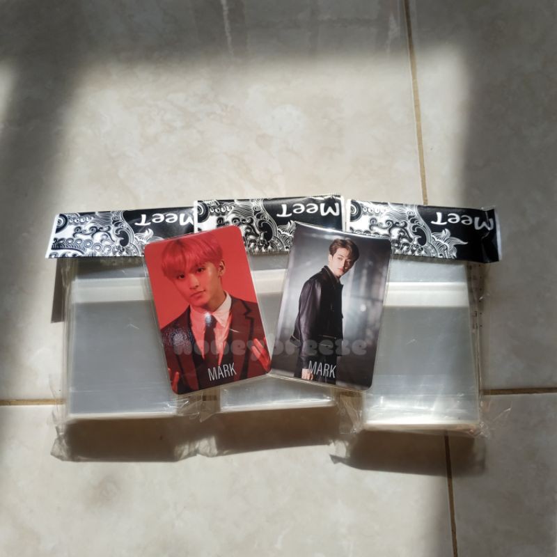 [READY STOCK] Innersleeve Photocard merk Meet dengan perekat/seal