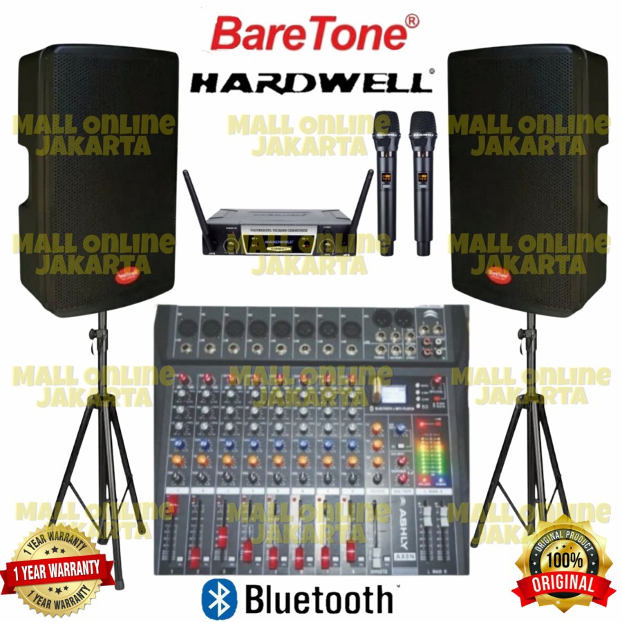 Speaker Aktif Baretone max 15h Paket sound system 8 channel max15h