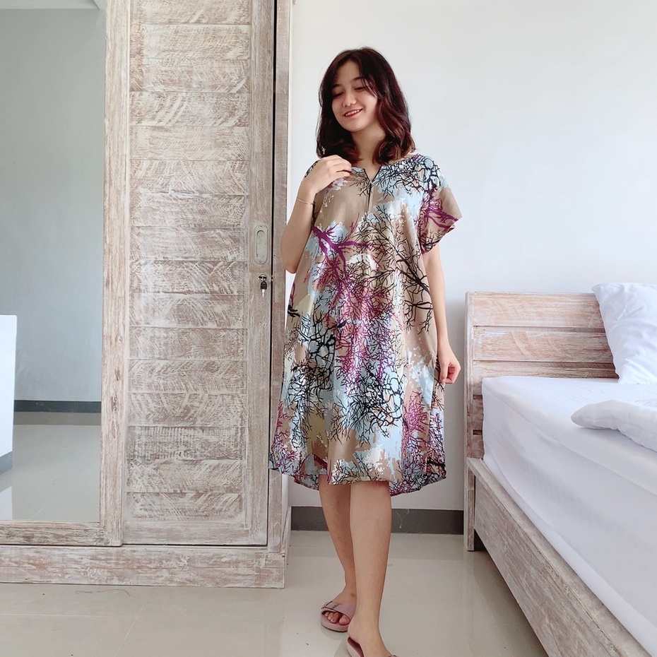 Daster Bali XL Busui Motif Akar