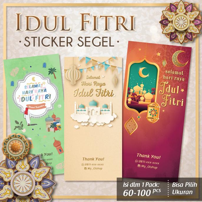 

@#@#@#] [Isi60-100] Sticker Segel Idul Fitri/ Sticker Lebaran/ Sticker Toples