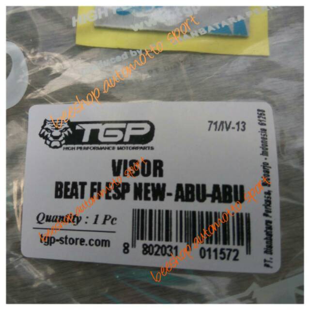 Visor Honda Beat FI ESP Windshield Honda Beat FI ESP Aksesoris Cover