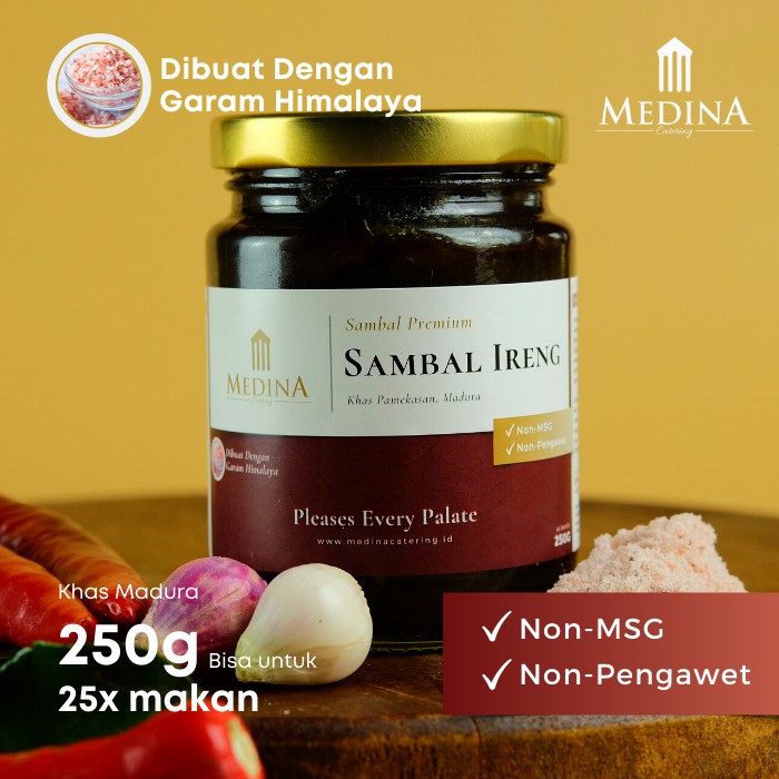 

Sambal Ireng Khas Bebek Madura (250gr) - Medina Catering