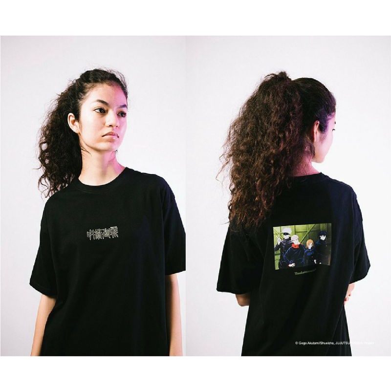 T-shirt Jujutsu Kaisen x Thanksinsomnia- Jujutsu Logo Front Black- kaos jujutsu kaisen