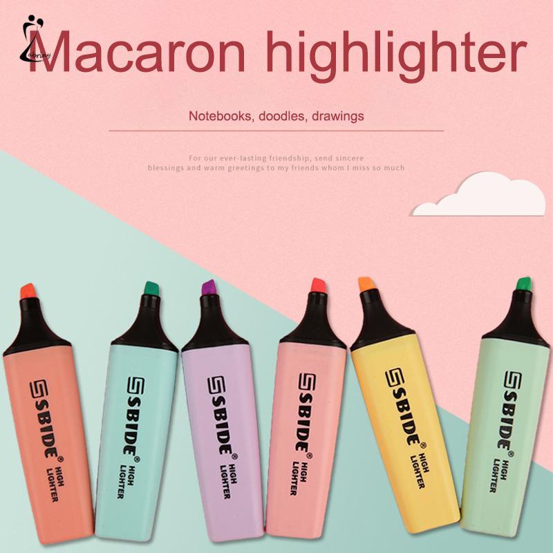 

Pena Stabilo Warna Macaron Siswa Menandai Spidol Kecil Segar Lukisan Grafiti Z
