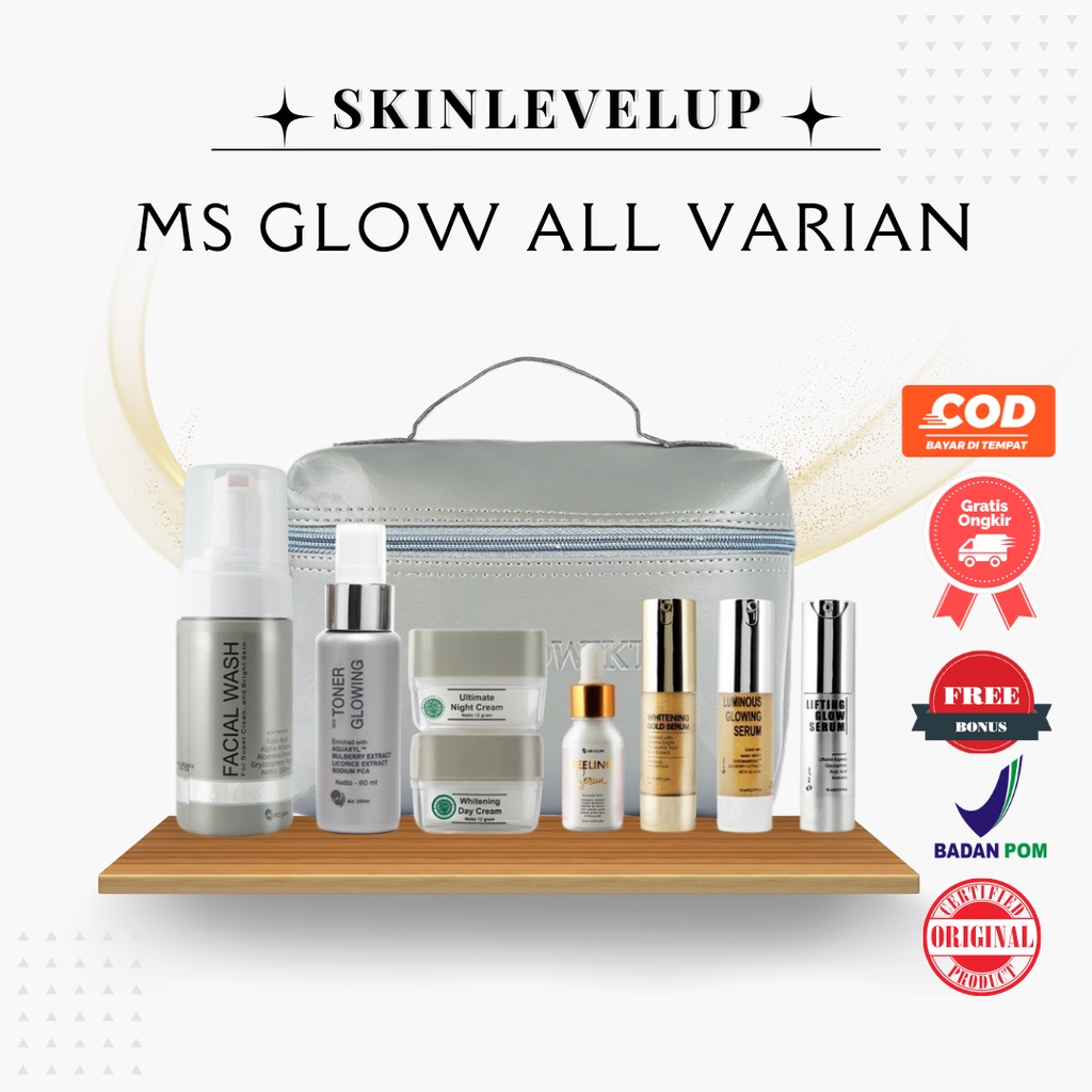 MS GLOW MSGlow Ms Glow Men Ms Glow For Men Original Paket Lengkap Whitening Acne Luminous Ultimate S