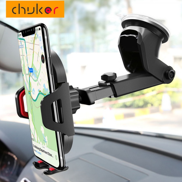 Chuker stand holder smartphone Dengan Kop Perekat Untuk Kaca Depan Mobil