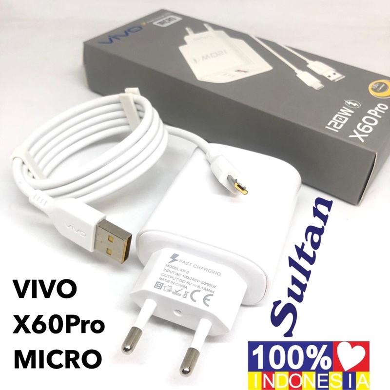 NEW CHARGER VIVO X60Pro MICRO 120W FAST CHARGING