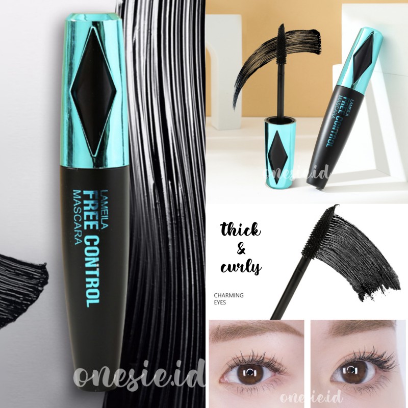 LAMEILA Maskara Teal Long Lasting Lash Slender Curling Mascara Waterproof LA072