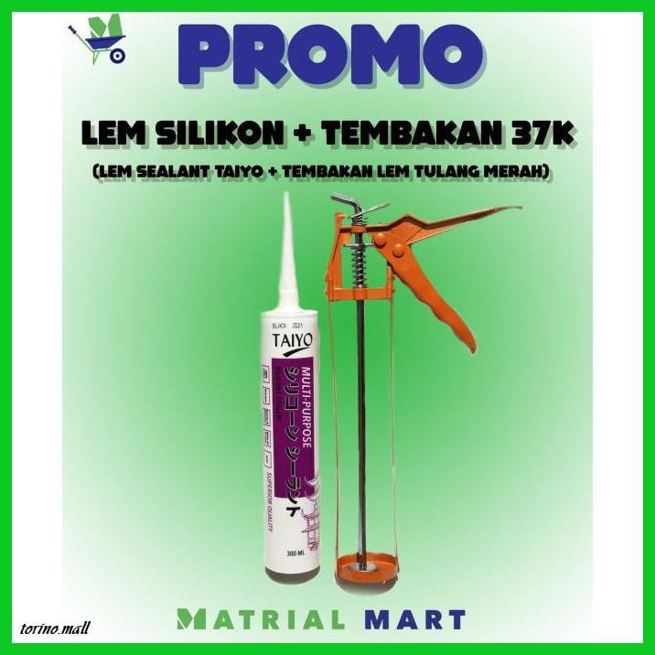 

TAKEREP- PROMO LEM BOTOL SEALANT TAIYO + TEMBAKAN LEM TULANG MERAH - HITAM -TNALAES-EPAT.
