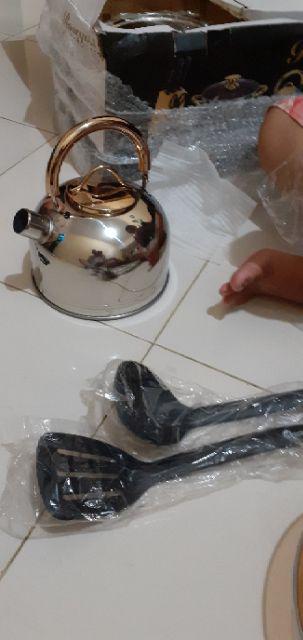 Oxone Ox777 Rosegold Cookware Set 12+1pcs Knife Set Panci Ox-777