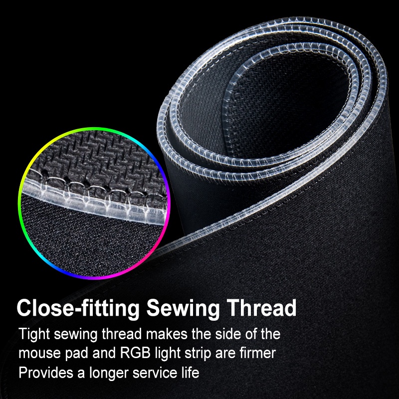 ColorCoral RGB Mouse Pad Mouse Gaming Set