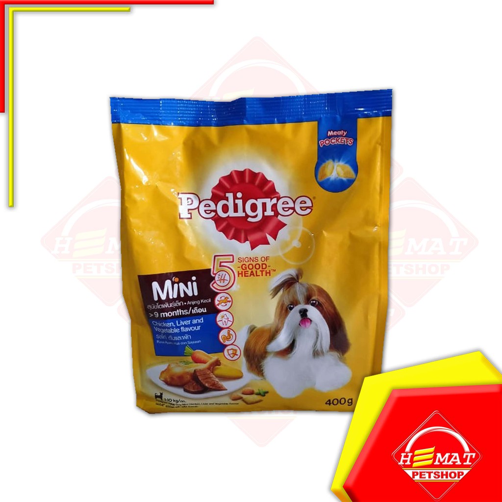 Makanan Anjing Pedigree Chicken Small Mini 400 Gr / Dry Food 400 Gram