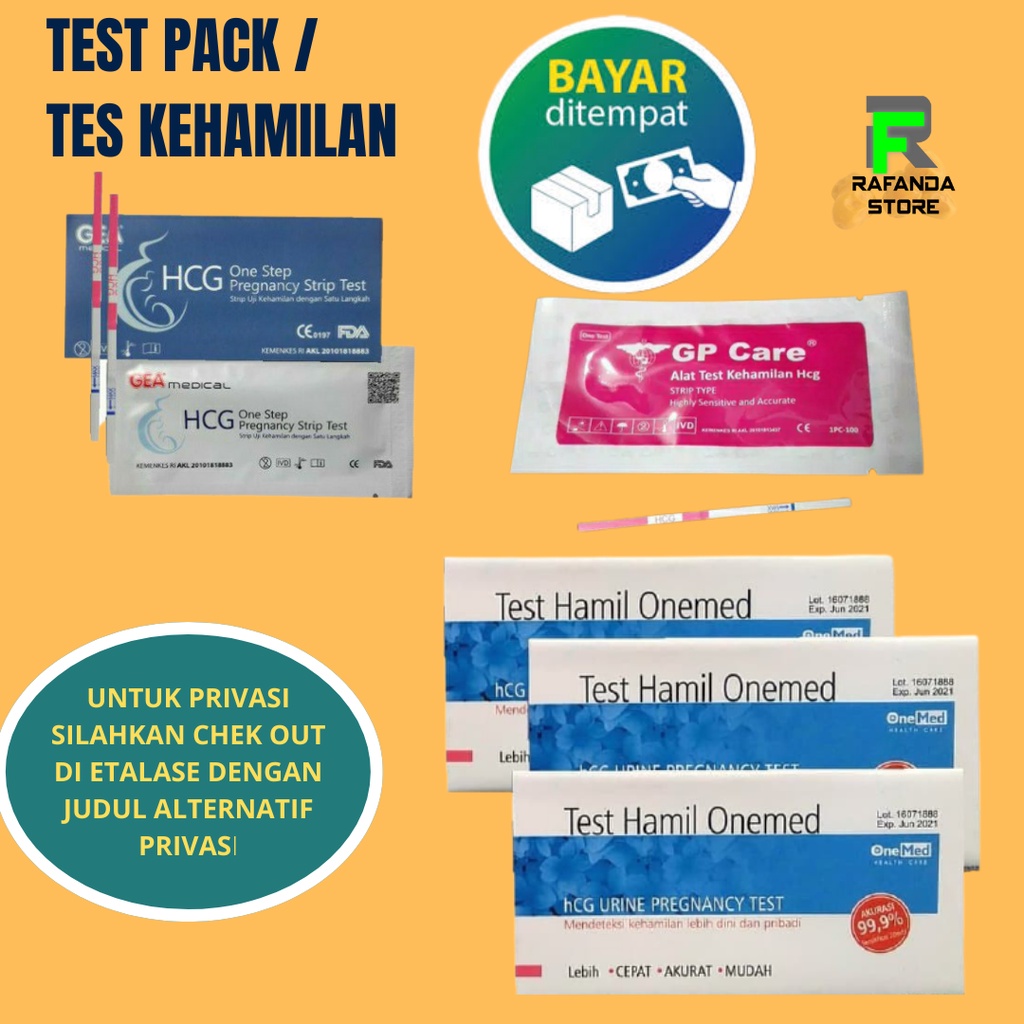 Testpack / Test pack / Tes pack / Tespek  Alat Tes Kehamilan Hamil Instan Onemed