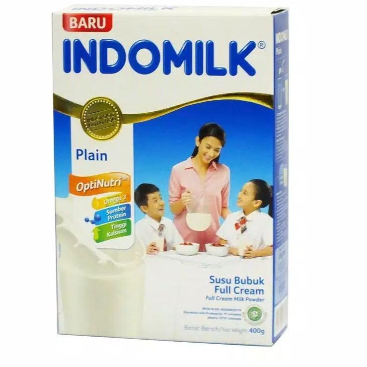 

[PRODUK FW9AK] Indomilk Susu Bubuk Full Cream Plain 400 gr PFS