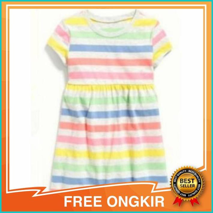 Dress daster kaos harian anak branded original old navy rainbow - 4y ld28 p59 Asli Ori Original