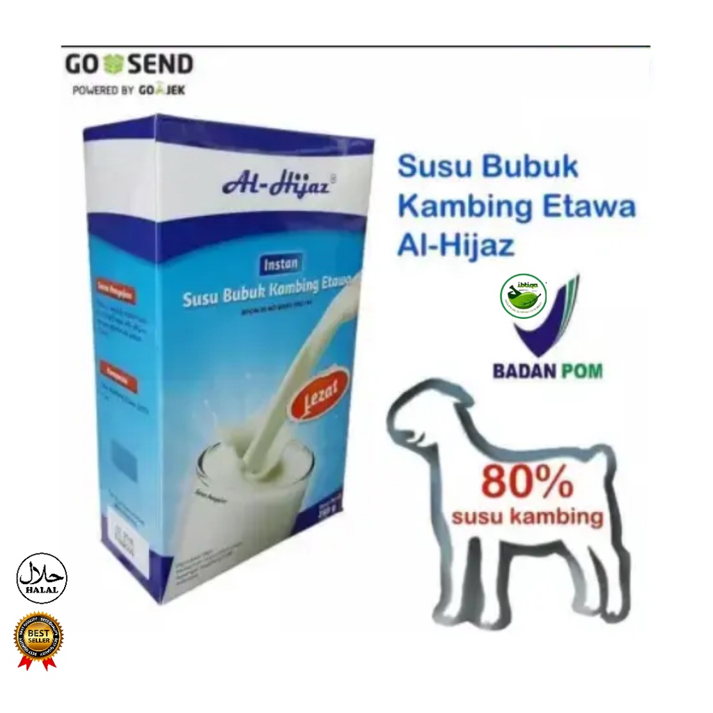 

Susu Kambing Bubuk Etawa Al hijaz 100% Original Tanpa Creamer 250gr I SUSU KAMBING BUBUK SEHAT