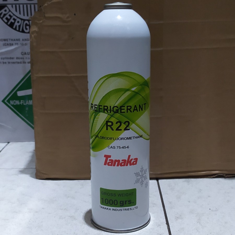 PREON R22 TANAKA REFRIGRANT PREON AC KALENG TANAKA R 22 ISI 1KG