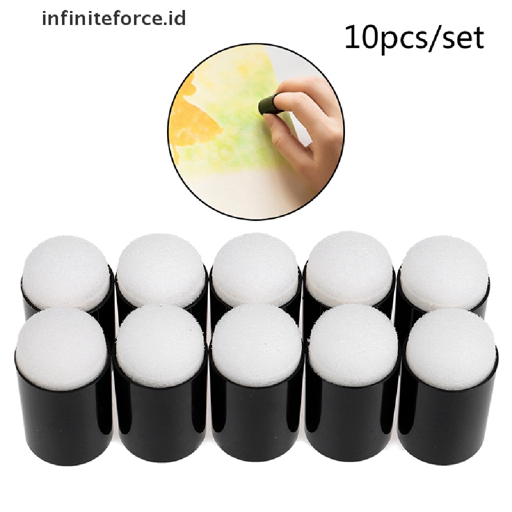 Infiniteforce.id 10Pcs / Set Spons Jari Daubers Untuk Stempel Tinta Reborn