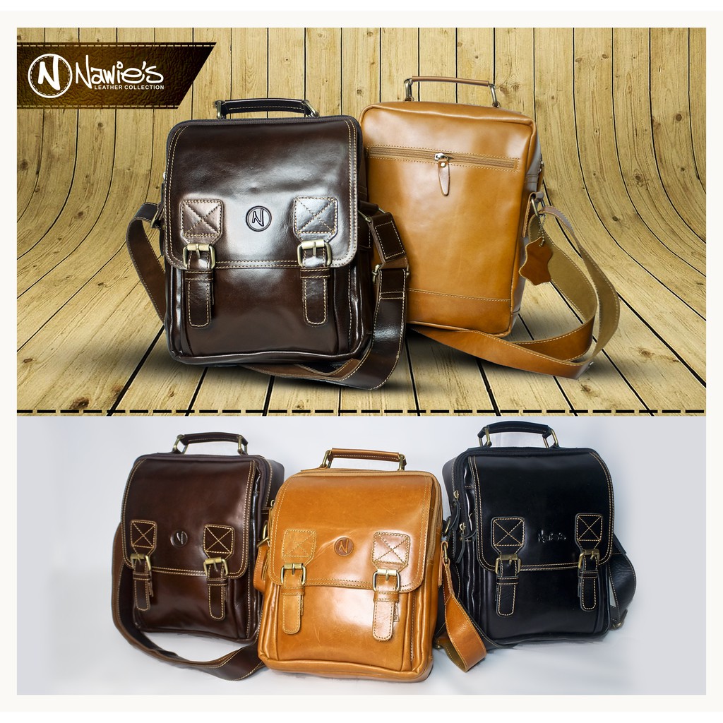 TAS KERJA PRIA KULIT ASLI - TAS SELEMPANG KULIT PRIA - TAS SELEMPANG KERJA PRIA KULIT ASLI