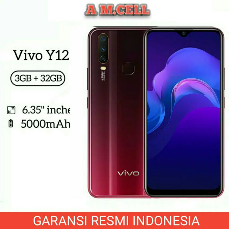 Vivo Y12 RAM (3/32GB) (3/64gb)~ GARANSI RESMI VIVO INDONESIA 1TAHUN