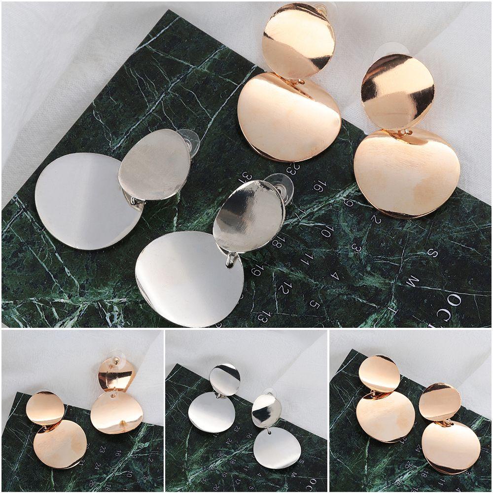 R-flower Drop Earring Perhiasan Fashion Baru Paduan Logam Geometris