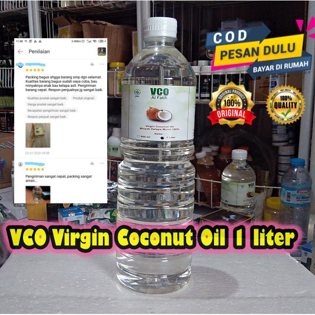 

VCO Al Fatih 1 liter Virgin Coconut Oil Minyak Kelapa Murni