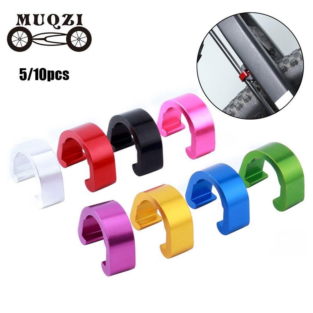 Nanas 5/10pcs Kabel Rem/Garis Gesper Aluminium Alloy Bicyle Housing Selang Outdoor MTB Sepeda C-buckle Jepit