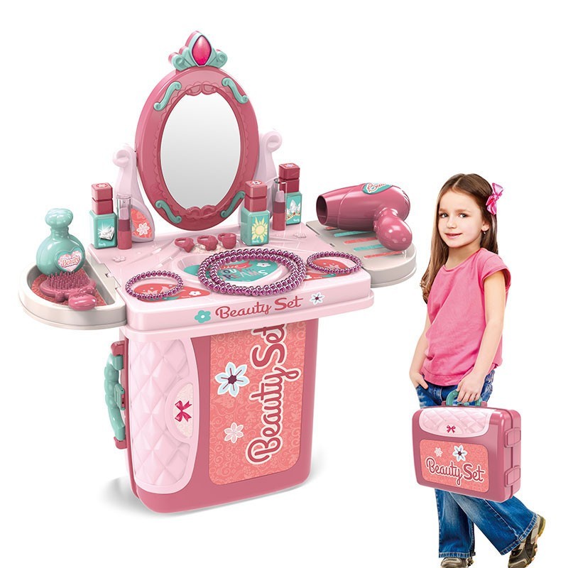 mwn.toys 3IN1 Beauty Playset Mainan Make up Dandan Salon No 008-973