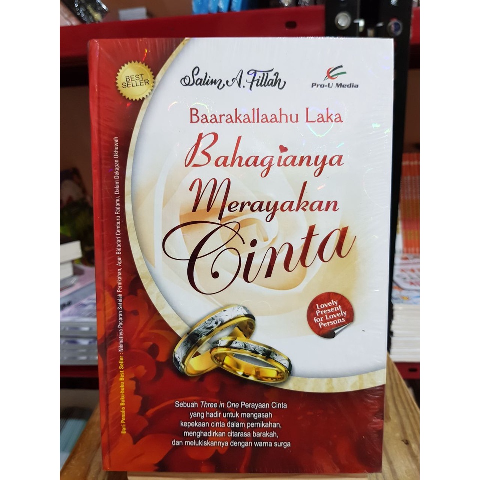 Buku Bahagianya Merayakan Cinta Hard Cover | Buku Bacaan Fiqih Pernikahan Islami | 100% Buku Original | Penulis Ust Salim A. Fillah | Pro-U Media