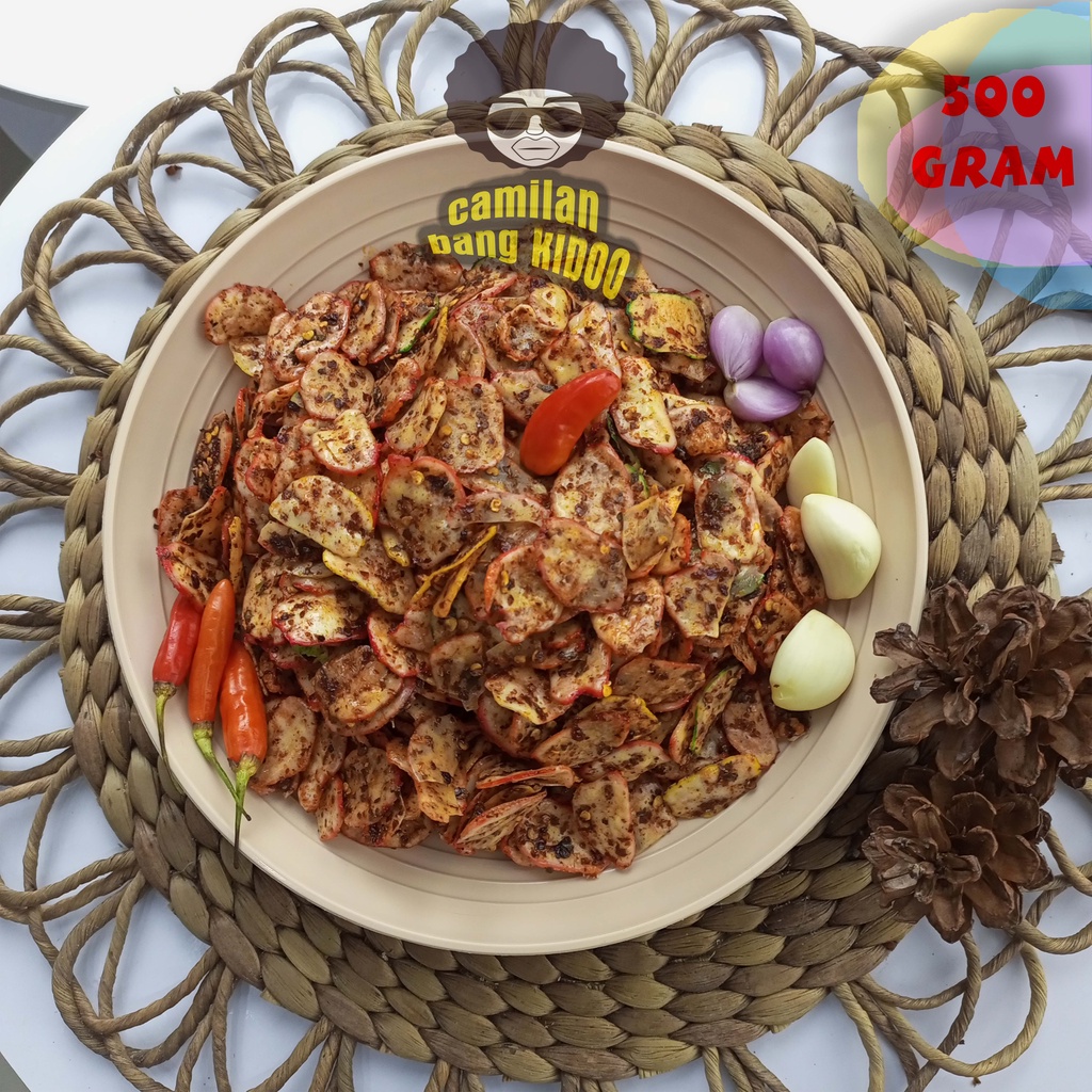 

CAMILAN PEDAS - SEBRING SEBLAK KERUPUK BAWANG BANTET PEDAS DAUN JERUK 500 GRAM